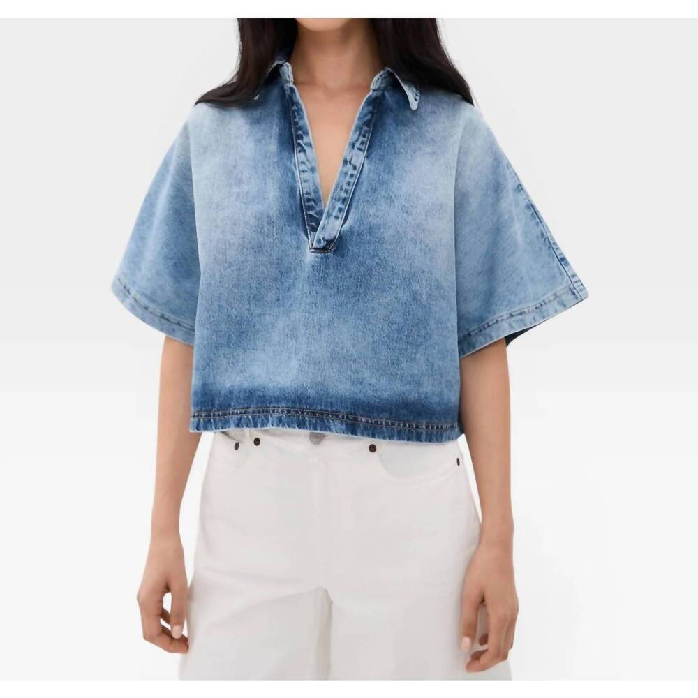 NEW SECULAR lotus shirt in malibu wash